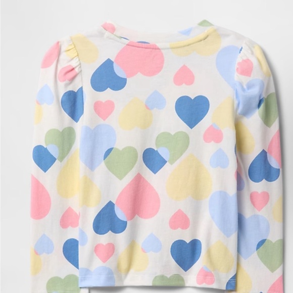 GAP Kids Long Sleeve Shirt with Heart Pattern - Picture 2 of 6